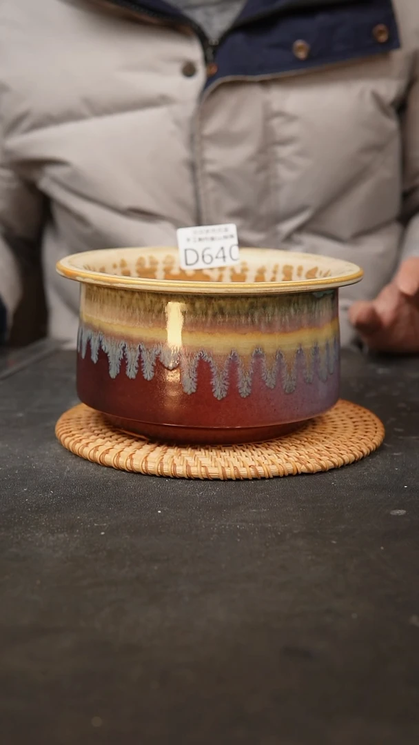 【闪购商品】瓷片640泥泥手工花盆