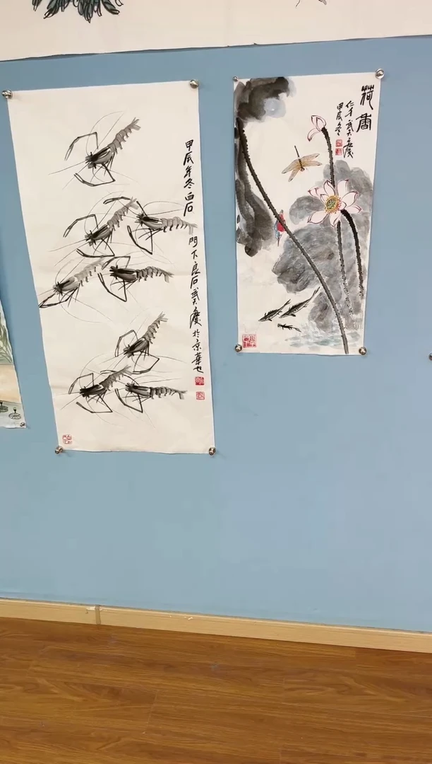 【闪购商品】国画武天庆老师两条屏