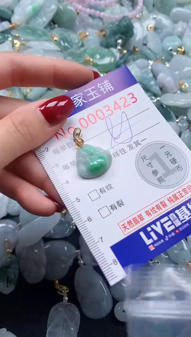 颈饰未镶嵌翡翠3423