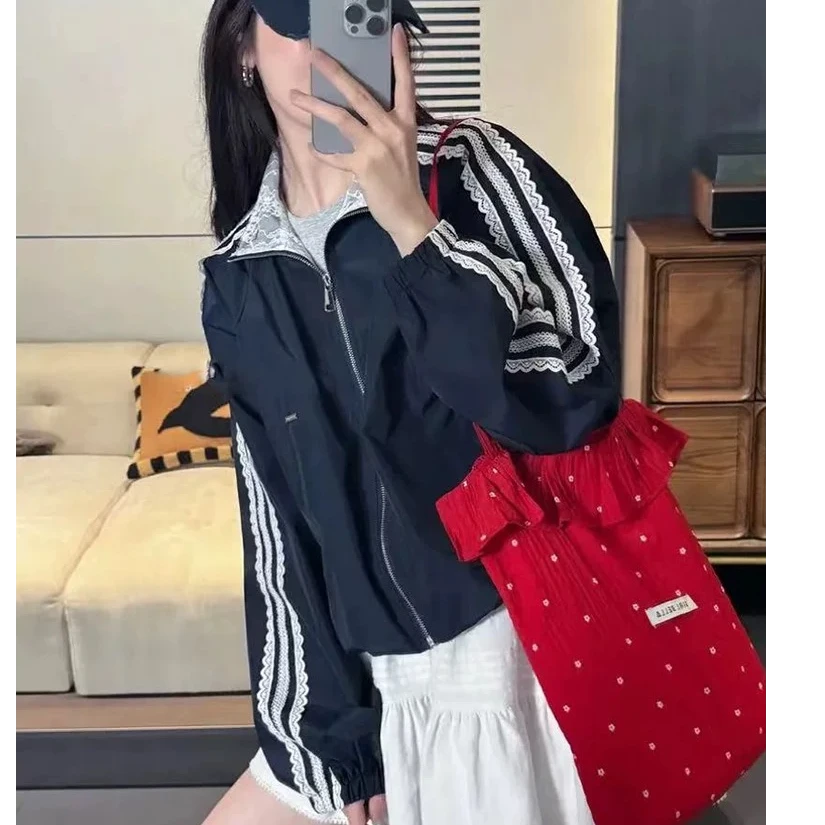 新款2025网红洋气休闲装宽松立领显瘦品质早春高级感外套女百搭