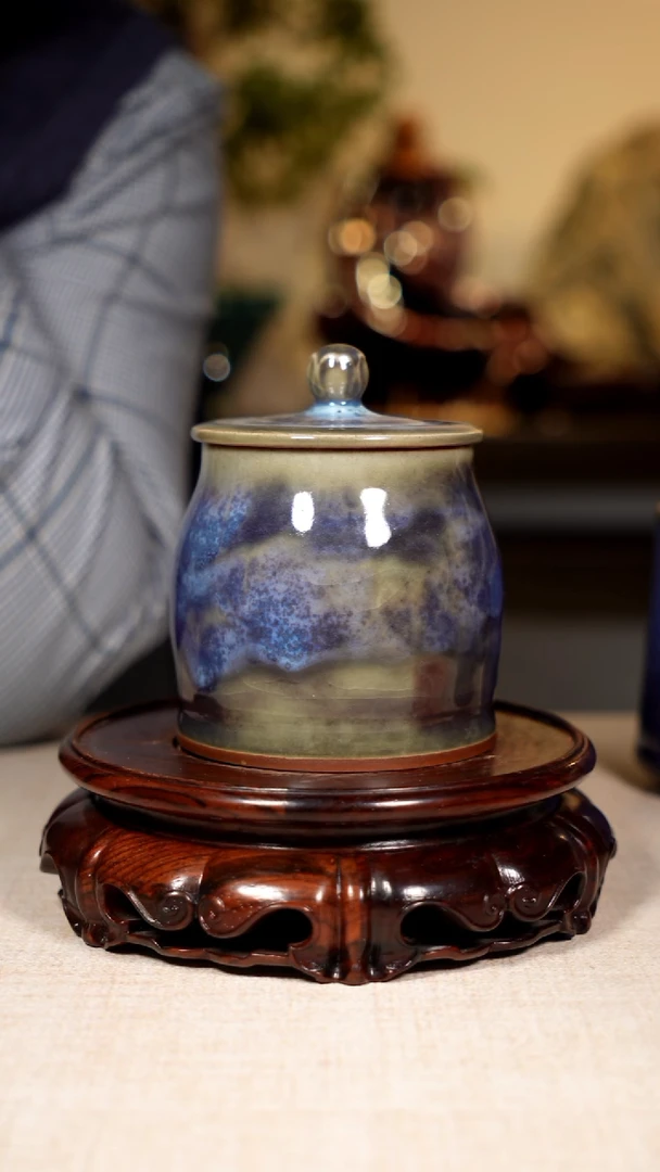 摆件瓷用****2钧瓷茶器花器