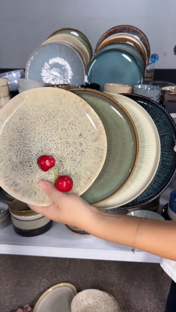 陶瓷外贸尾货瑕疵满20包邮X4 小盘组合
