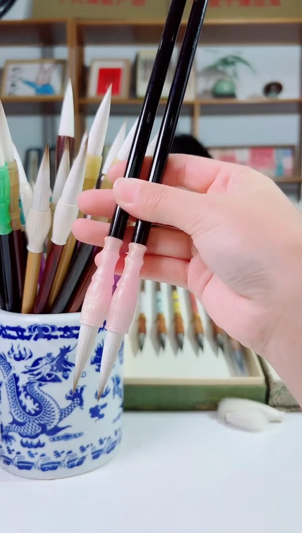 黑杆粉色斗兼毫出锋3.8（2支）