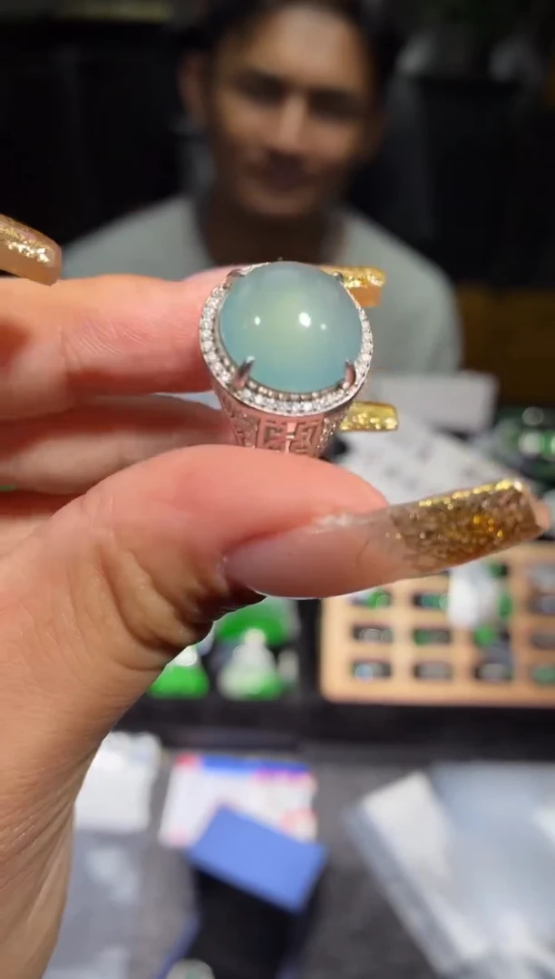 银S925镶嵌定制翡翠34定制翡翠-多样性发货（发其一）