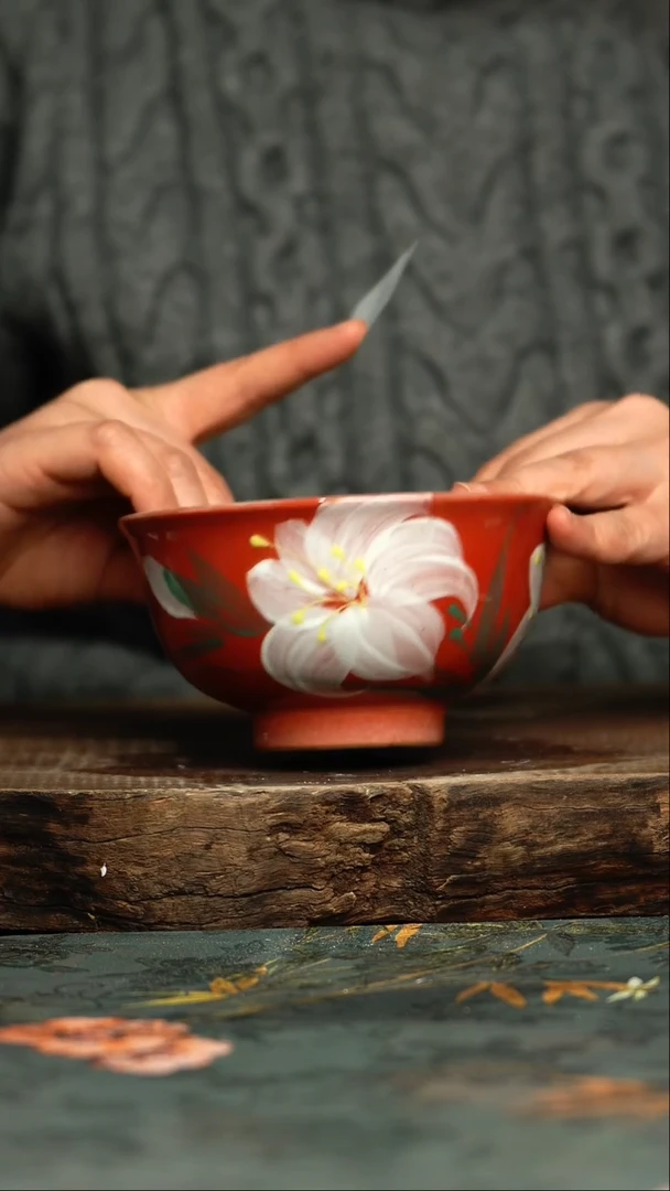 【闪购商品】杯杯釉下彩手工手绘同款陶器