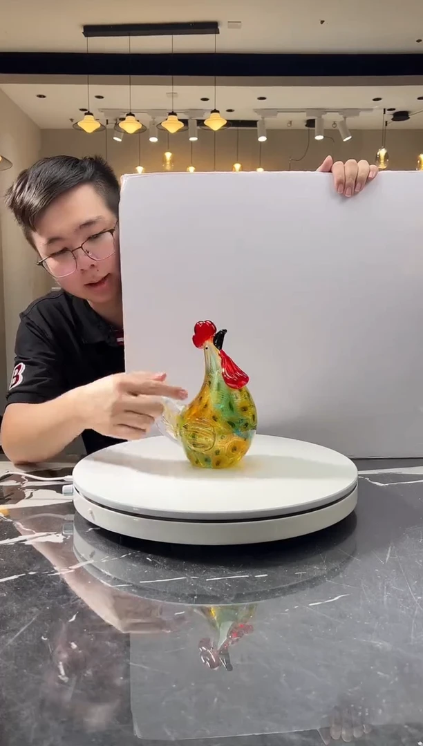 摆件巴比特美学-孔雀羽小鸡