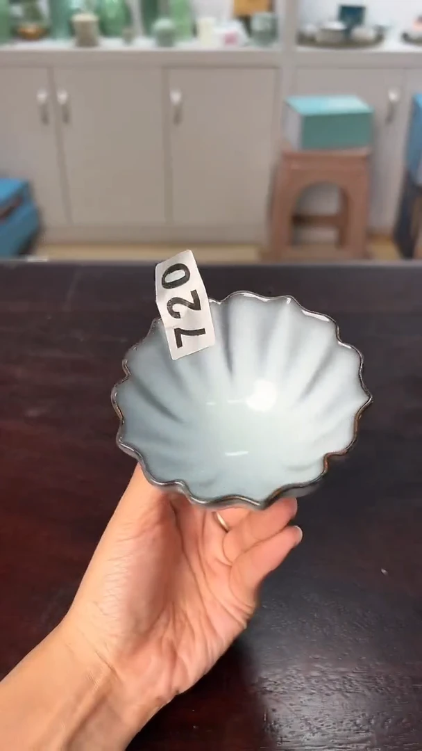 龙泉云间青瓷小米茶器