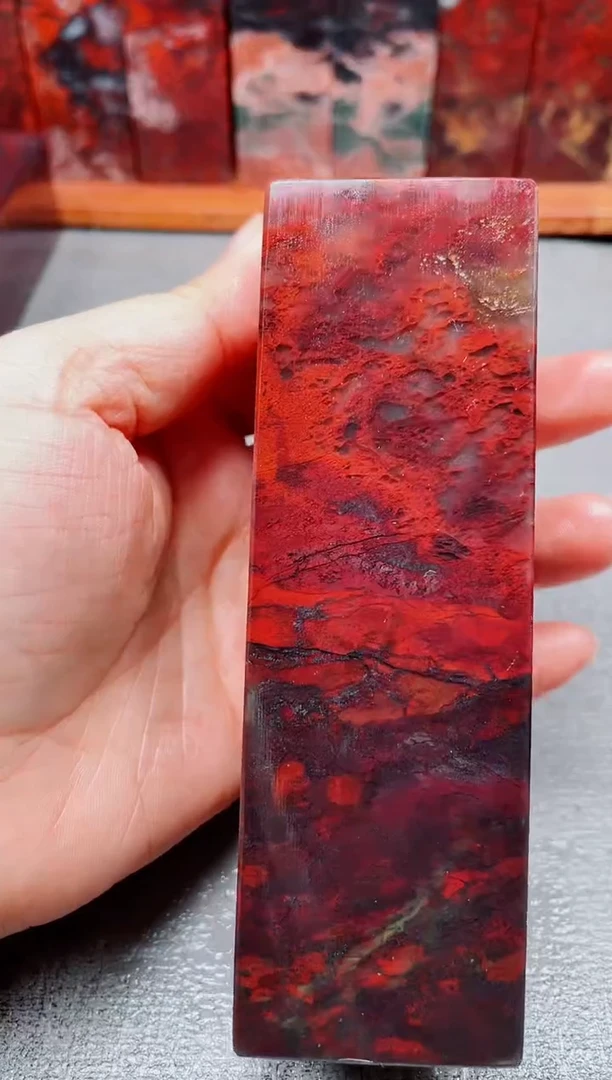 玉桂林鸡血玉素章--21