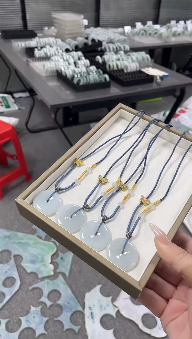 颈饰未镶嵌翡翠25111911A平安扣多样性发1件