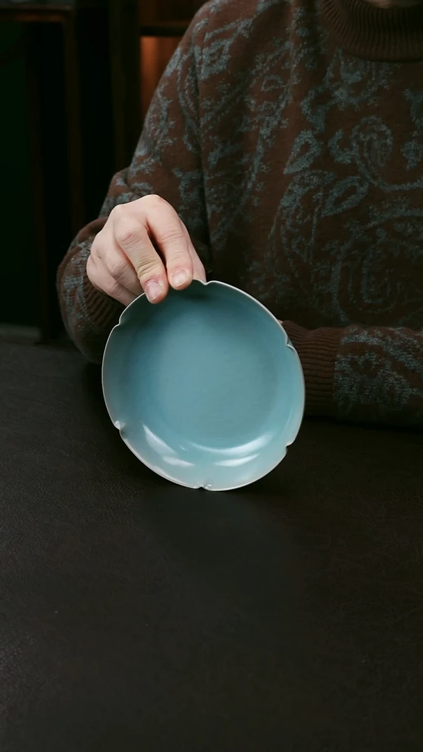 【闪购商品】其他汝官窑小葵口洗81