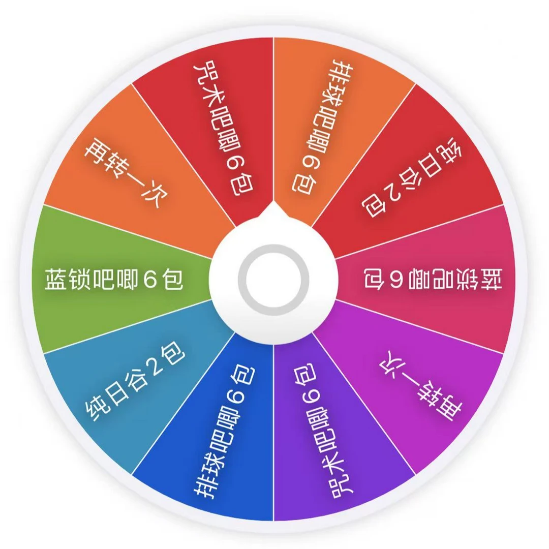 彩色抽抽乐【福利转盘】【欧欧转盘】日谷二创混池大小概率