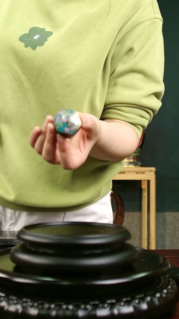 非遗技艺 景泰蓝 小粉盒摆件 带回流证书