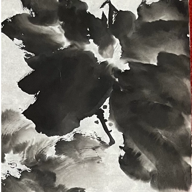 花鸟画作品纯手绘国画《荷气图》山水画