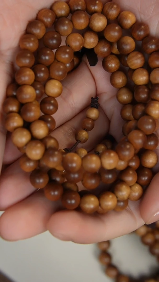 【闪购商品】檀香木手串/手链老山檀香0.8多圈多样式发其一开槽料