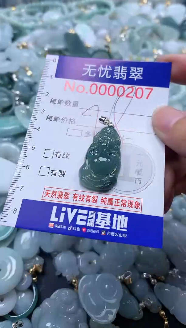 翡翠未镶嵌吊坠(不含链)207