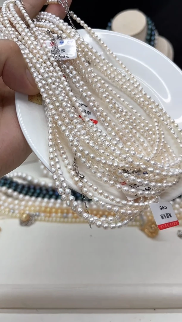 颈饰未镶嵌淡水珍珠小米珠项链