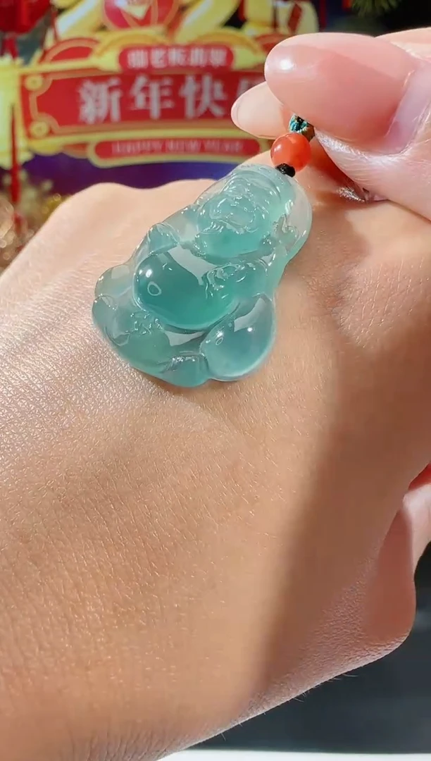 【闪购商品】翡翠吊坠(不含链)未镶嵌财神多样性发一