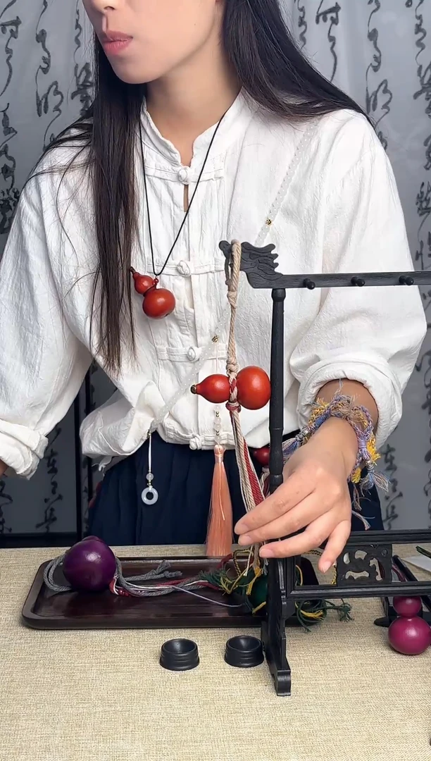 大漆葫芦挂件----049