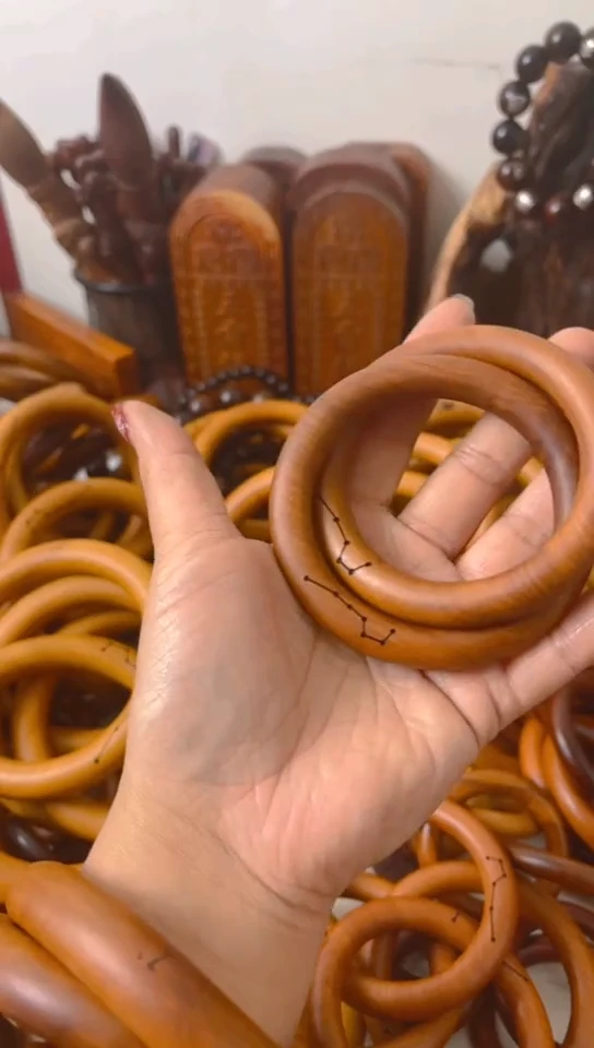 【闪购商品】枣木木雕乾坤圈60圈口物一拍