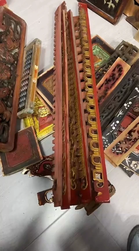 【闪购商品】香榧木微瑕孤品木雕一套50