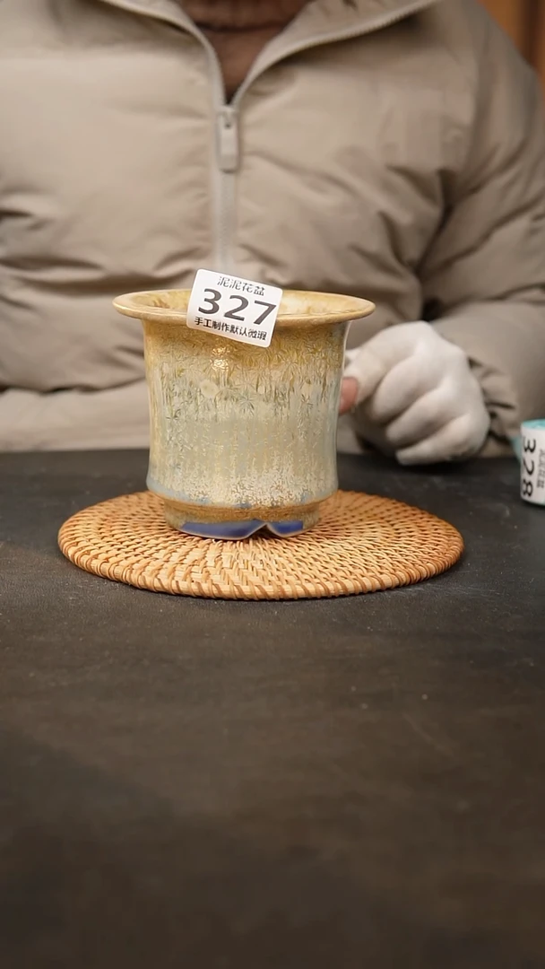 【闪购商品】瓷片泥泥陶瓷花盆