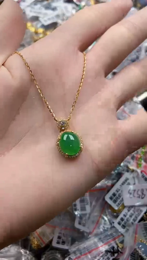 银S925镶嵌戒指翡翠11111-----3