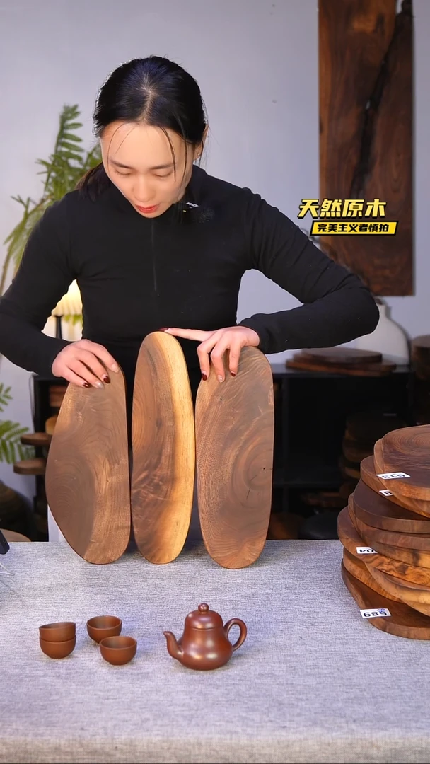 木北美黑胡桃原木.干裂疤结不属于商品质量问题完美主义者慎拍