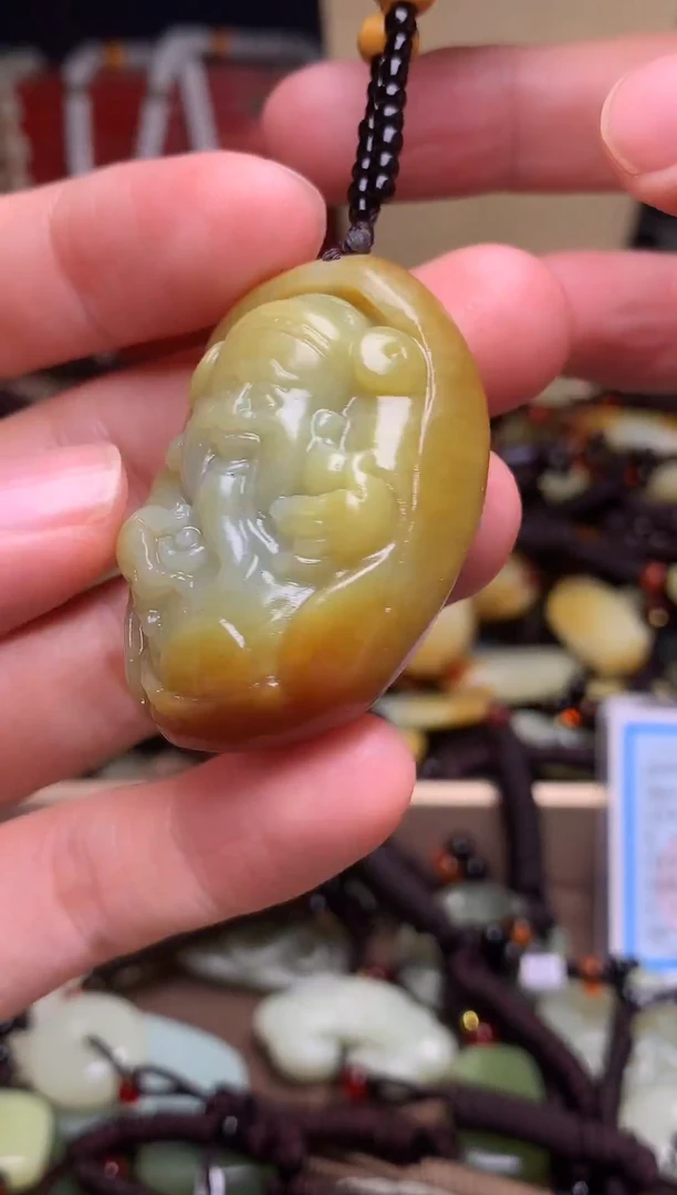 颈饰未镶嵌和田玉新疆料青海料清水和田玉吊坠