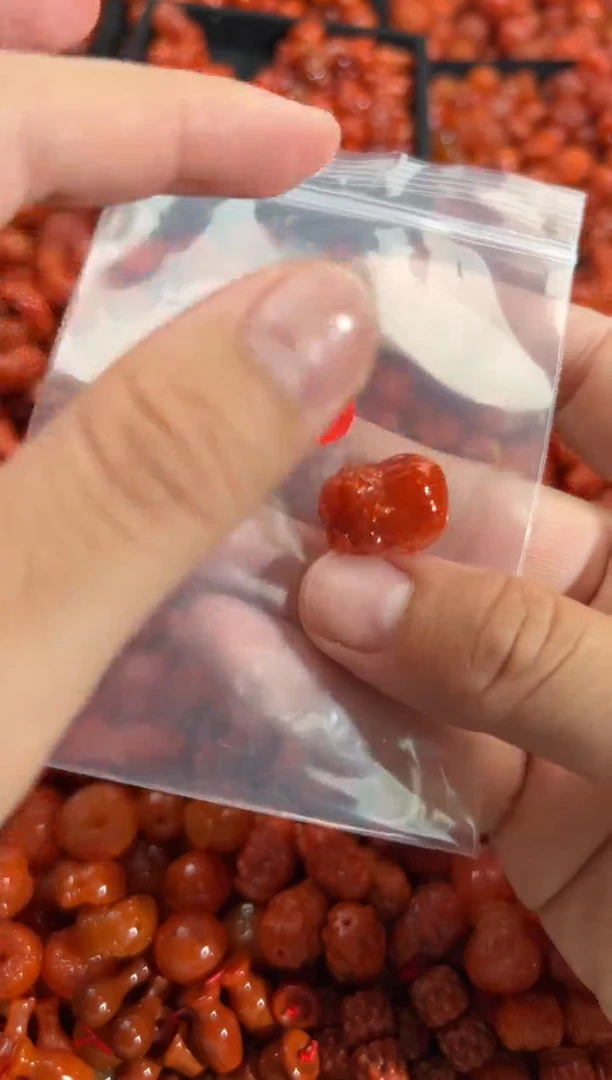南红玛瑙未镶嵌颈饰1