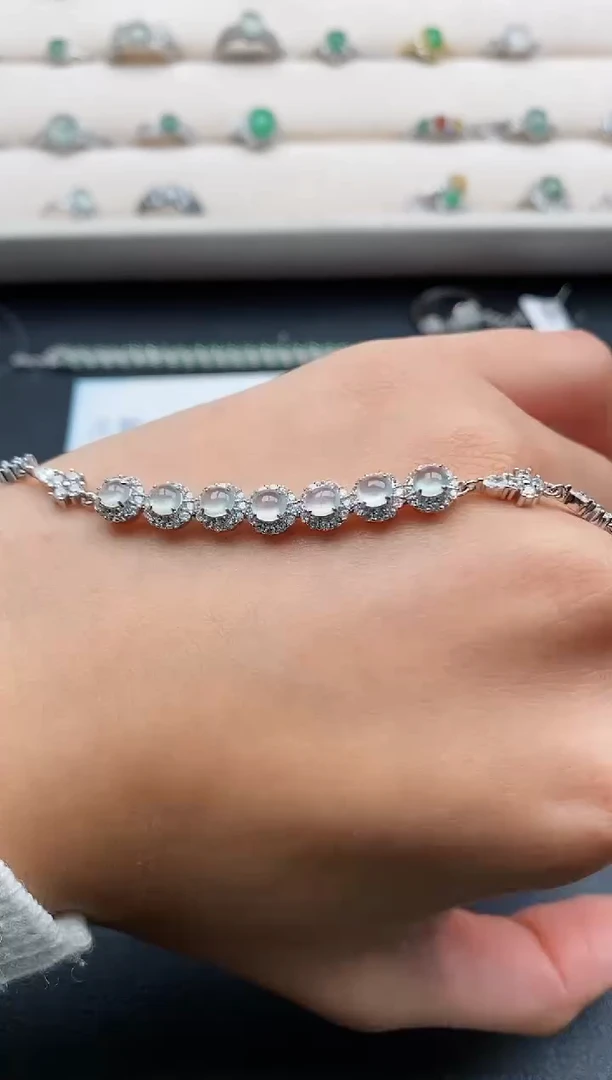 银S925镶嵌戒指翡翠77777777+5