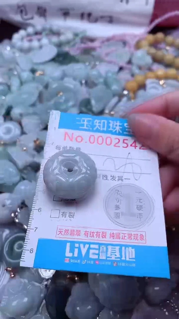 翡翠未镶嵌吊坠(不含链)2542