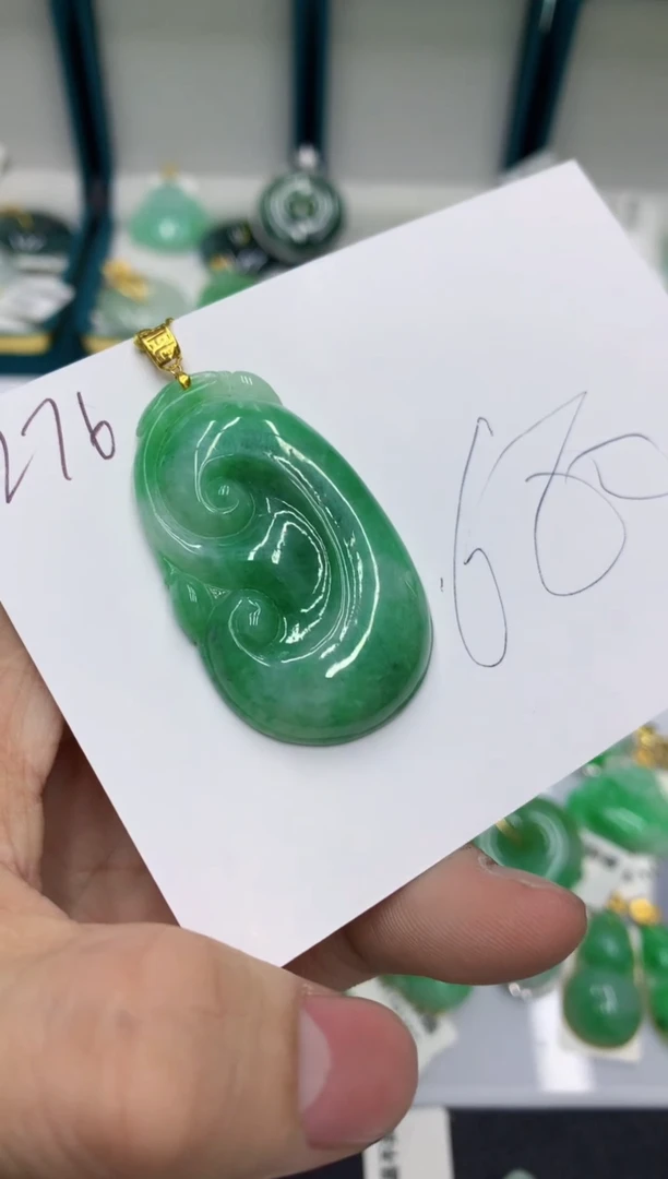 【闪购商品】翡翠颈饰18K金镶嵌11111111