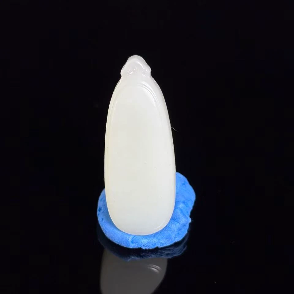 LOT016天然和田玉平安无事牌挂件/SH663175