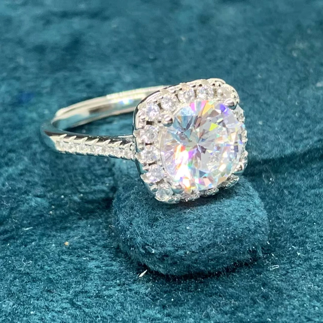 【南非库里南】NFKLN 高端奢华定制 方包四爪戒指 340