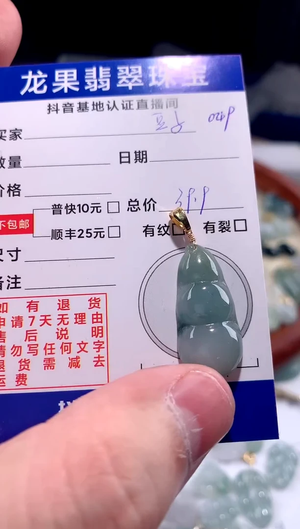 【闪购商品】翡翠颈饰未镶嵌豆子049