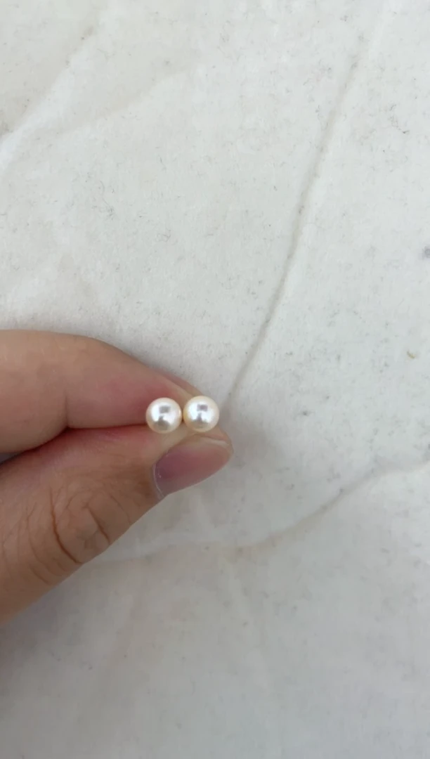 【闪购商品】海水珍珠耳饰银S925镶嵌耳钉5