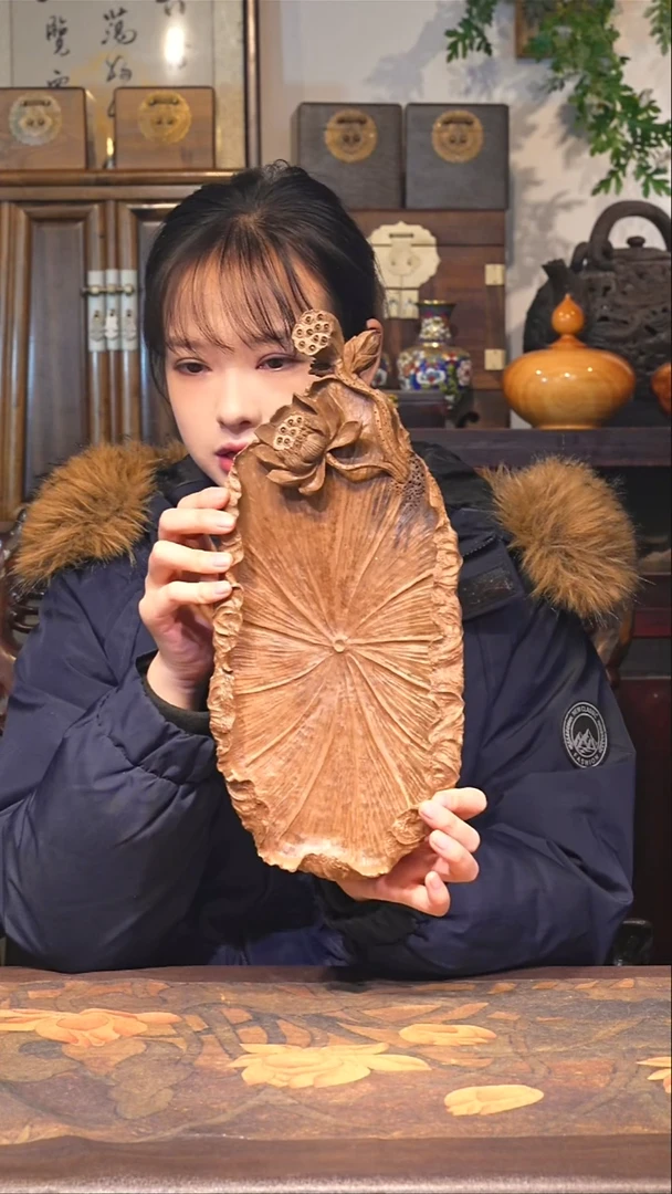 金丝楠小叶桢楠【52】 吨吨脚创意设计小果盘 茶台 承物