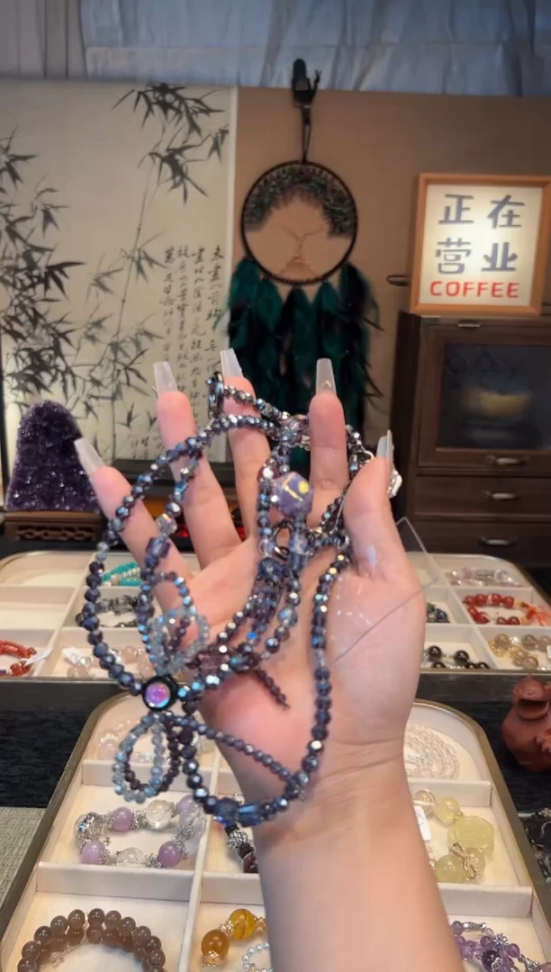 【闪购商品】水晶手链合金斜跨款手机链
