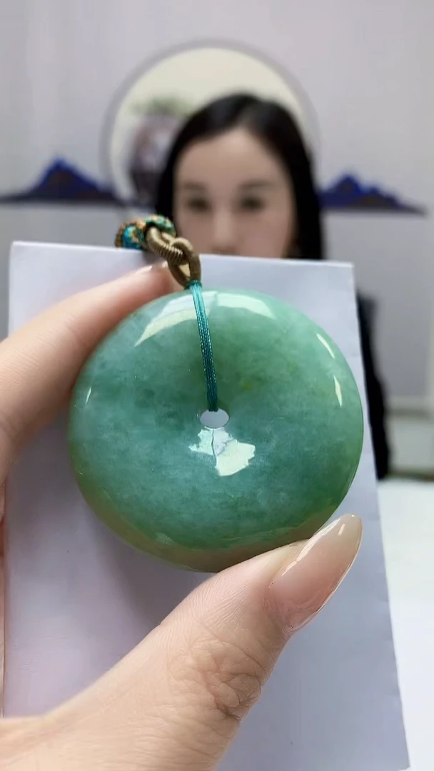 【闪购商品】定制翡翠未镶嵌4852DD-毛货挂件扣子142