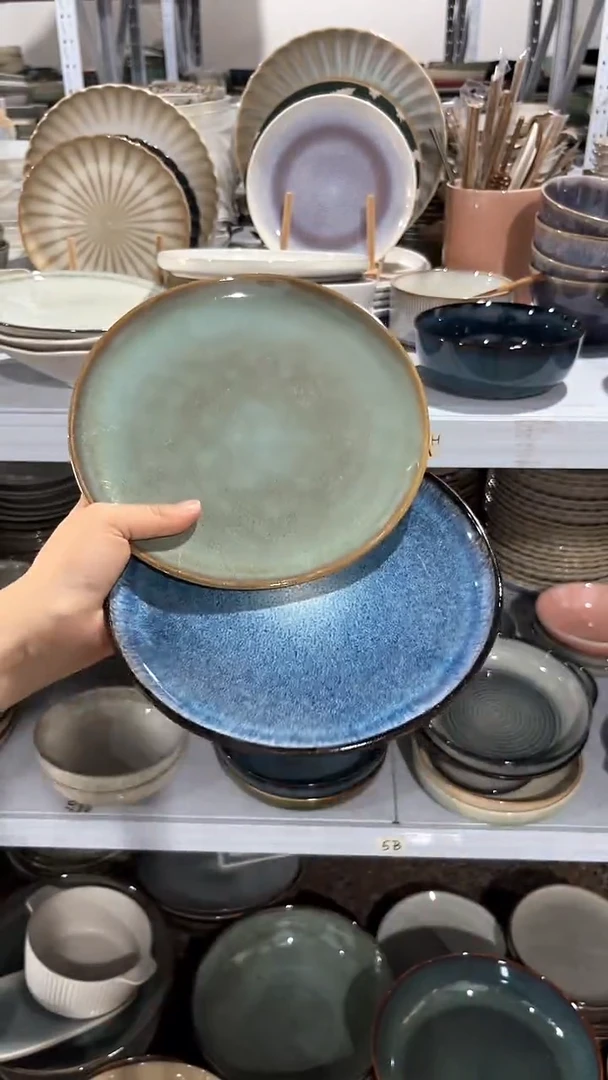 瓷片外贸尾货瑕疵满20包邮X2 小盘组合