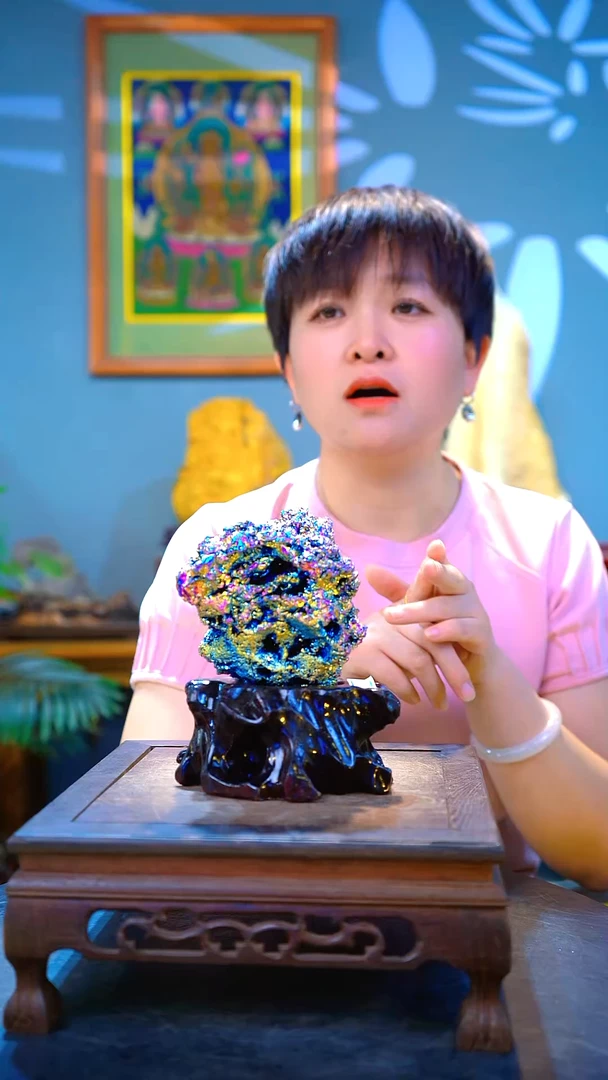 石材精品斑铜矿 石头摆件