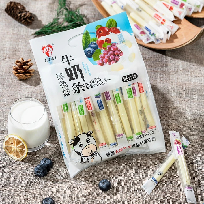 牛奶条原味蔓越莓蓝莓葡萄大漠头羊醇牧缘新疆特产奶条网红零食