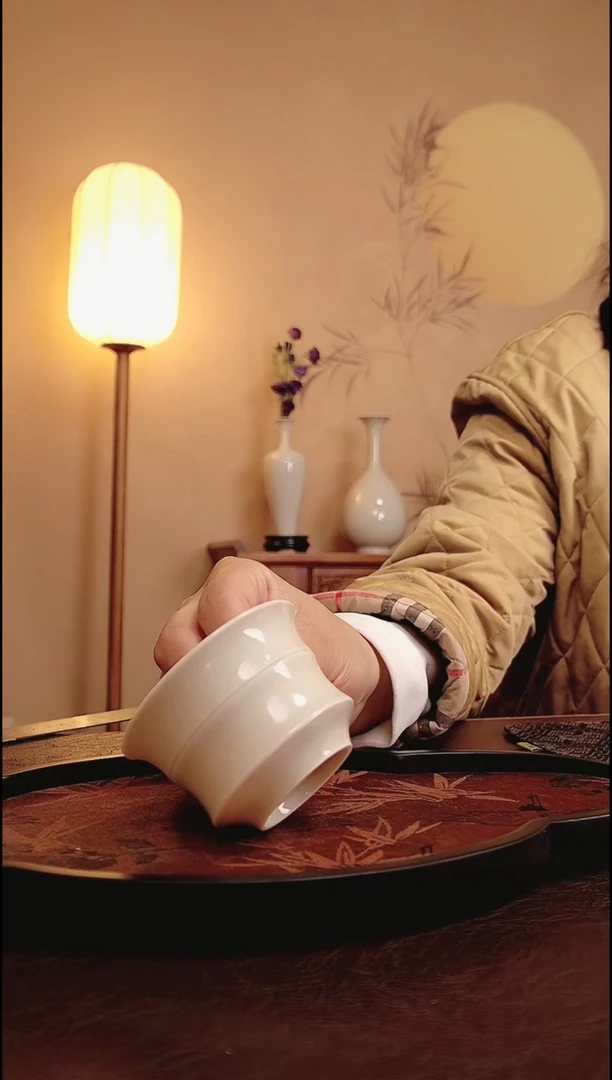 【闪购商品】定瓷纯手工竹节杯