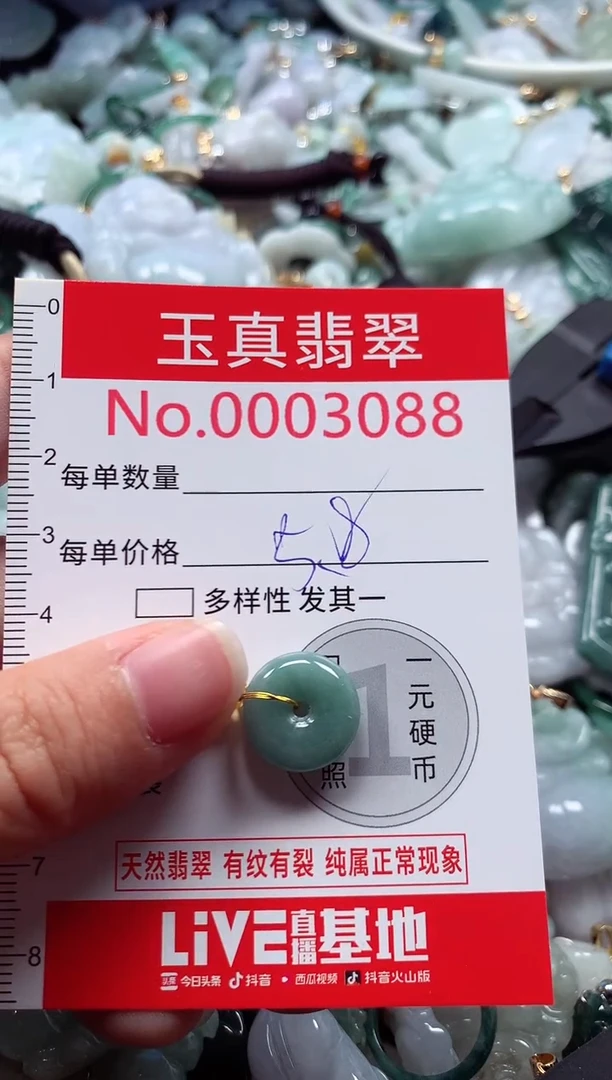 吊坠(不含链)未镶嵌翡翠3088