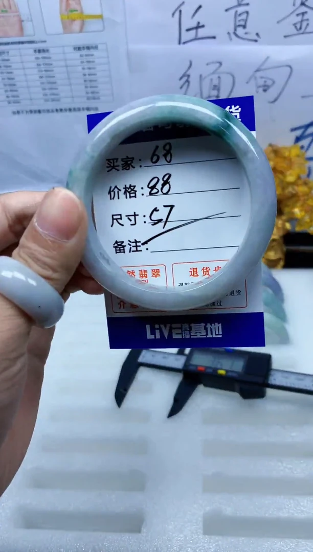 未镶嵌手镯翡翠68