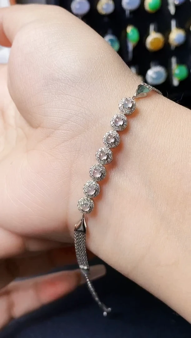 银S925镶嵌戒指翡翠3795