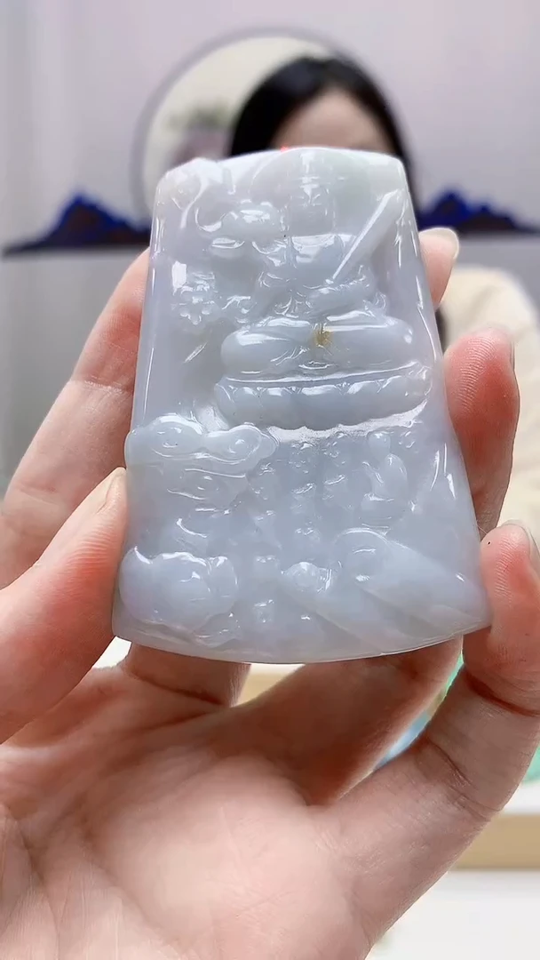 未镶嵌定制翡翠4852zm-毛货挂件58虚空