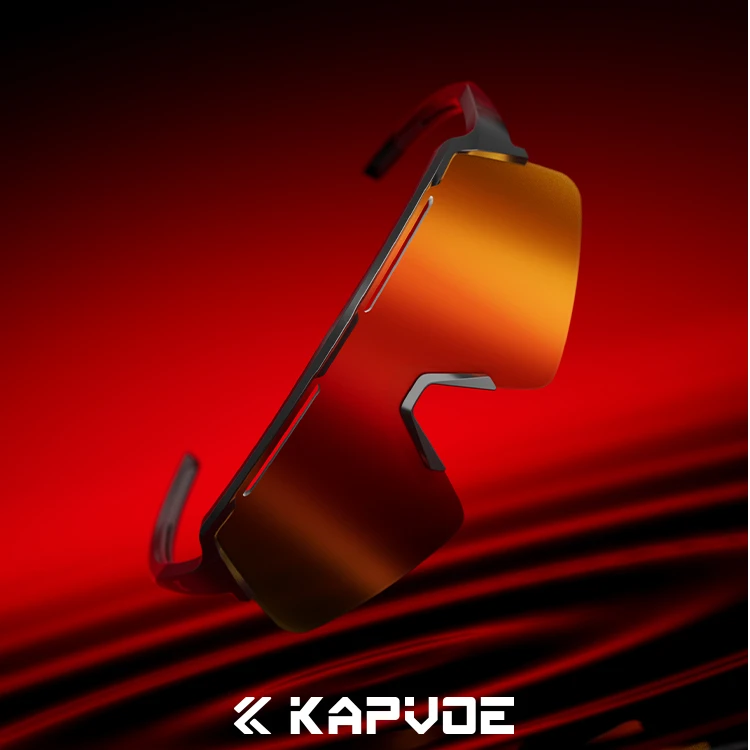 kapvoe卡普沃炫彩户外防风防雾骑行眼镜运动登山跑步护目镜高清