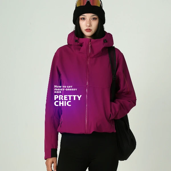 MIN SAN JIN滑雪系列加绒软壳户外运动休闲冲锋衣HQ-23178SS