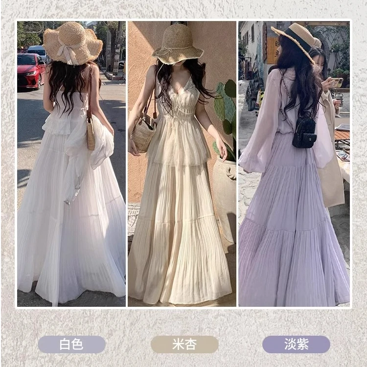 〖蕙子严选〗YR 582新款时尚百搭压皱半身裙